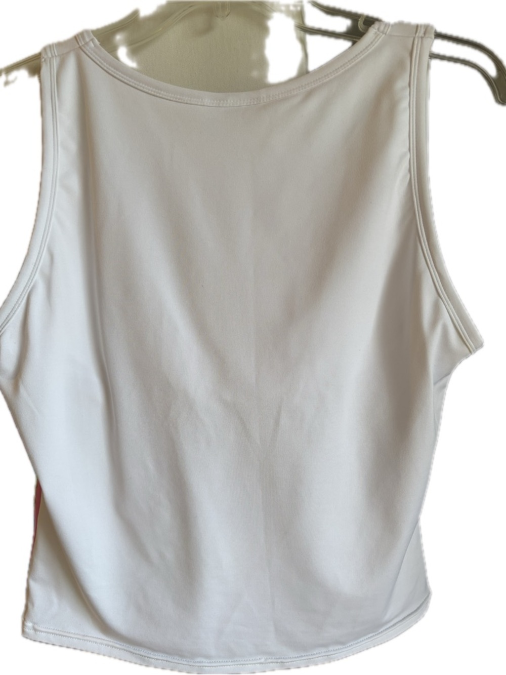 Lilly Pulitzer White Sleeveless Tank Top Pink Palm Logo Size L - Picture 2 of 7